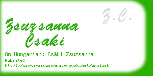zsuzsanna csaki business card