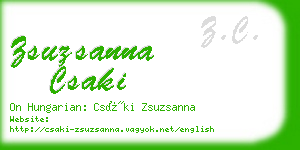 zsuzsanna csaki business card